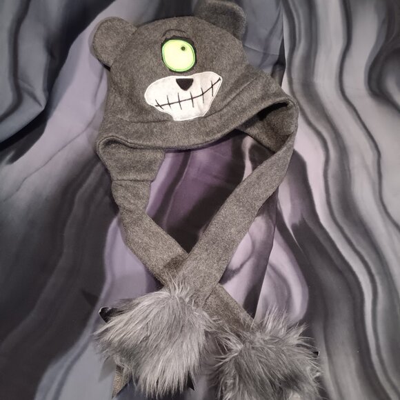 SUPER RARE!! ORIGINAL Teddy Scares Abynormal Cyrus hat Hand sewn/drawn claws